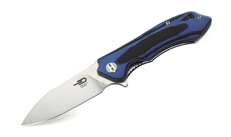 Bestech Knives Beluga Folding Knife 3" D2 Tool Steel Blade Black/Blue G10 Handle G11G2 -Bestech Knives - Survivor Hand Precision Knives & Outdoor Gear Store