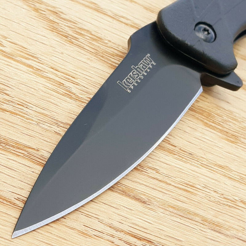 Kershaw RJ Tactical Liner Folding Knife 3" 8Cr13MoV Steel Blade Black GRN Handle 1987 -Kershaw - Survivor Hand Precision Knives & Outdoor Gear Store