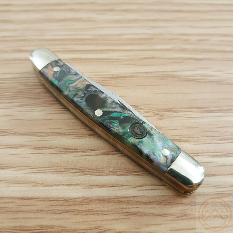 Hen & Rooster Pen Pocket Knife Stainless Steel Blades Imitation Abalone Handle 302IAB -Hen & Rooster - Survivor Hand Precision Knives & Outdoor Gear Store