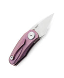 Bestech Knives Tulip Folding Knife 1.25" Bohler M390 Steel Blade Purpel Titanium Handle KT1912C -Bestech Knives - Survivor Hand Precision Knives & Outdoor Gear Store
