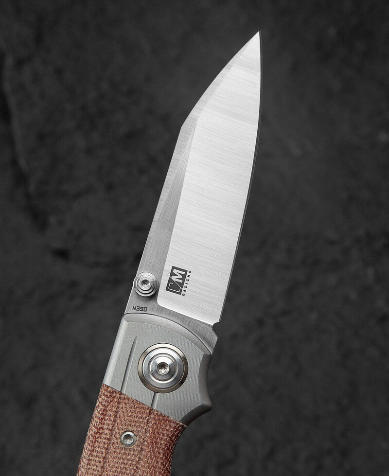 Bestech Knives Tonic Inset Folding Knife 2.88" M390 Steel Blade Titanium/Micarta T2204B -Bestech Knives - Survivor Hand Precision Knives & Outdoor Gear Store