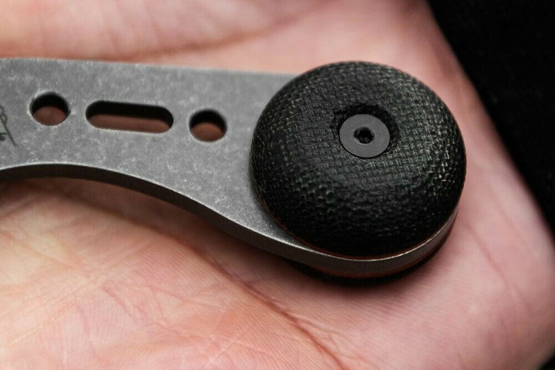 TOPS 3 Bros Neck Fixed Knife 2" 1095HC Steel Blade Black Canvas Micarta Handle 3BR03 -TOPS - Survivor Hand Precision Knives & Outdoor Gear Store