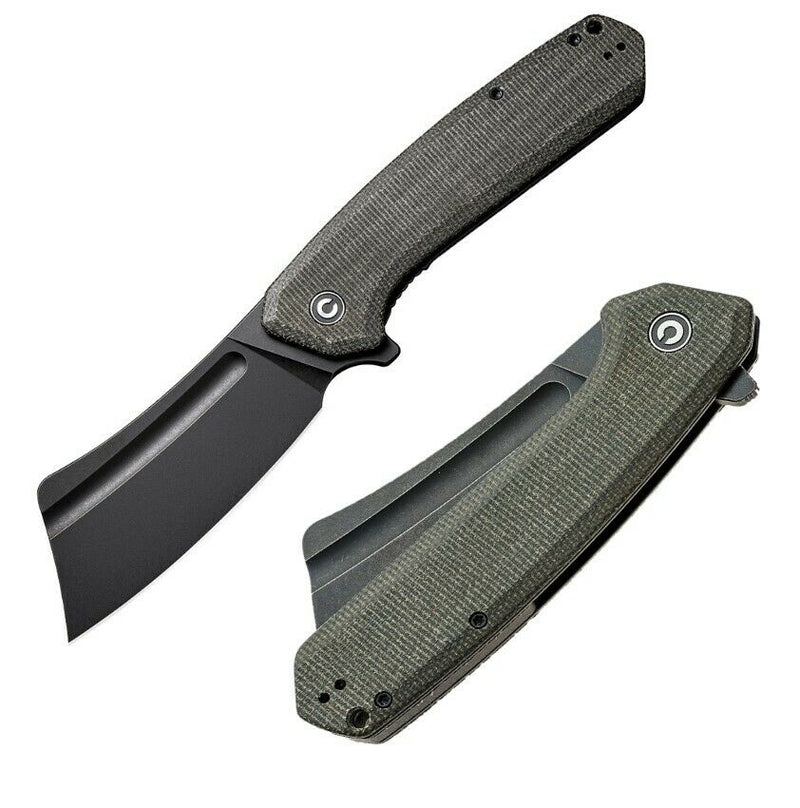 Civivi Bullmastiff Liner Folding Knife 3.88" 9Cr18MoV Steel Blade Green Micarta Handle C2006F -Civivi - Survivor Hand Precision Knives & Outdoor Gear Store