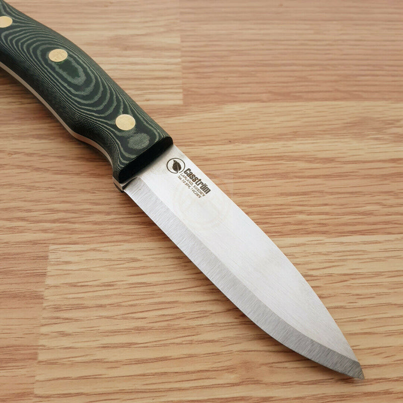Casstrom Swedish Forest Knife 14C28N No10 Green Micarta