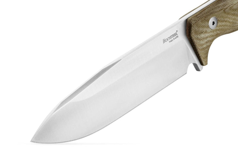 LionSTEEL T6 Fixed Knife Bohler K490 Steel Blade Green Canvas Micarta Handle T6CVG -LionSTEEL - Survivor Hand Precision Knives & Outdoor Gear Store