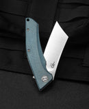 Bestech Knives Cubis Folding Knife 3.13" D2 Tool Steel Blade Blue Canvas Micarta Handle KG42C -Bestech Knives - Survivor Hand Precision Knives & Outdoor Gear Store