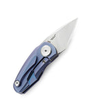 Bestech Knives Tulip Frame Folding Knife 1.25" Bohler M390 Steel Blade Blue Titanium Handle KT1913B -Bestech Knives - Survivor Hand Precision Knives & Outdoor Gear Store