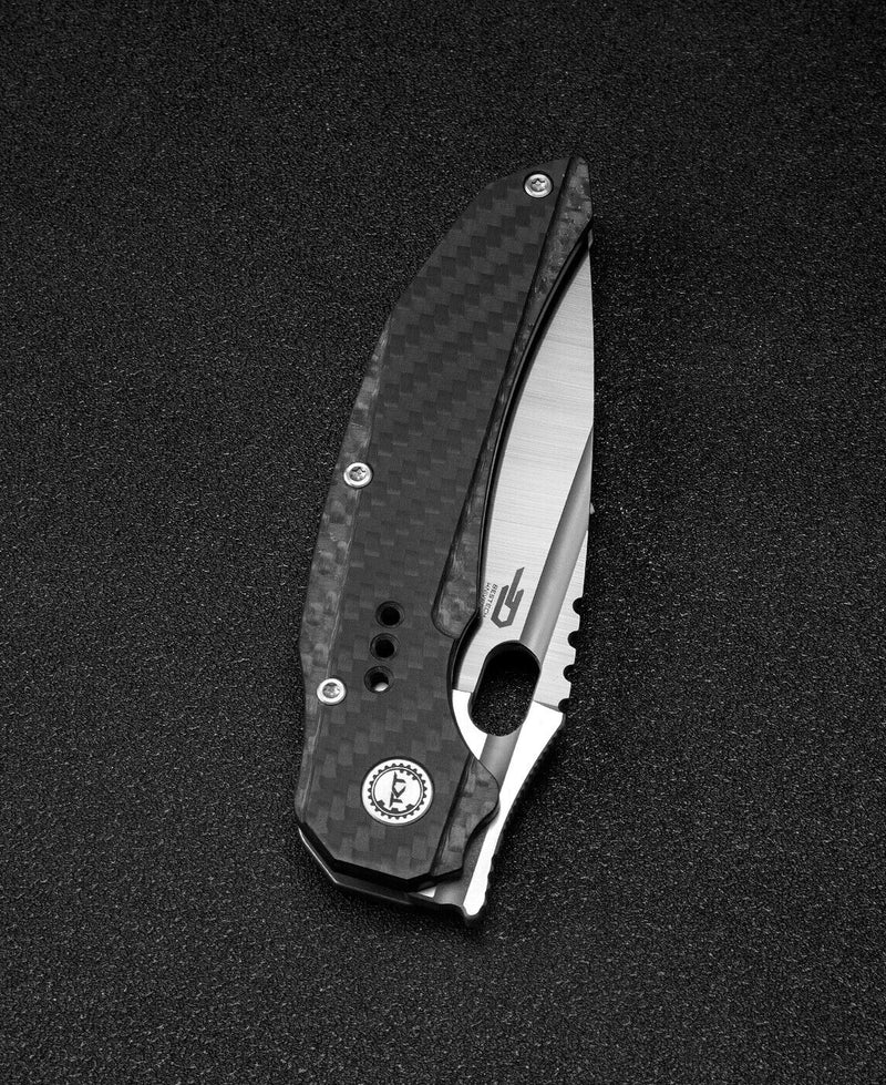 Bestech Knives Exploit Folding Knife 3.13" S35VN Steel Blade Gray Titanium/Carbon Fiber Handle KT2005E -Bestech Knives - Survivor Hand Precision Knives & Outdoor Gear Store