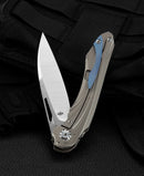 Bestech Knives WIBRA Folding Knife 3.5" Bohler M390 Steel Blade Bronze Anodized Titanium Handle KT2001D -Bestech Knives - Survivor Hand Precision Knives & Outdoor Gear Store