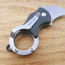 Fox Mini-Ka Linerlock Folding Knife 1" 420 Steel Hawkbill Blade Black FRN Handle 535 -Fox - Survivor Hand Precision Knives & Outdoor Gear Store