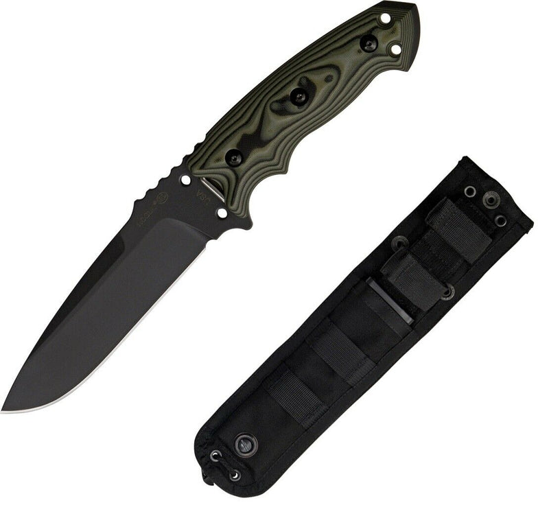 Hogue Tactical Fixed Knife 5.5" A2 Tool Steel Blade Green G10 G-Mascus Handle 35178 -Hogue - Survivor Hand Precision Knives & Outdoor Gear Store