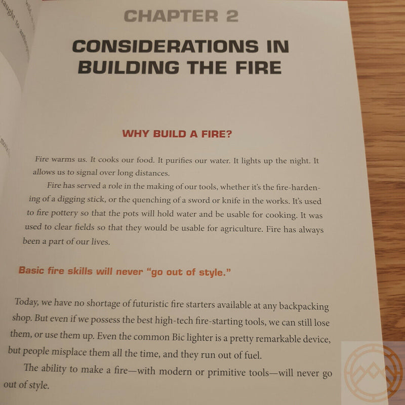 Guide To Making Fire Without Matches Book Locations Safety Rain Tending Cooking 416 -Books - Survivor Hand Precision Knives & Outdoor Gear Store