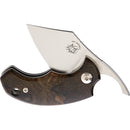 Bastinelli Creations BB Drago Folding Knife 1.75" Bohler N690 Steel Blade Ziricote Wood Handle S203Z -Bastinelli Creations - Survivor Hand Precision Knives & Outdoor Gear Store