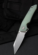 Bestech Knives TEXEL Folding Knife 3.25" D2 Tool Steel Blade Jade G10 Handle G21B1 -Bestech Knives - Survivor Hand Precision Knives & Outdoor Gear Store