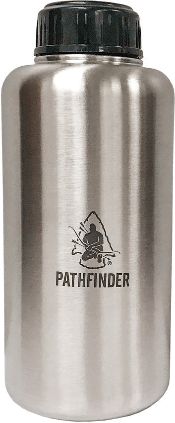 Pathfinder 64oz Bottle Dimensions 9.75" x 4" Stainless Steel Construction Wide Mouth 017 -Pathfinder - Survivor Hand Precision Knives & Outdoor Gear Store