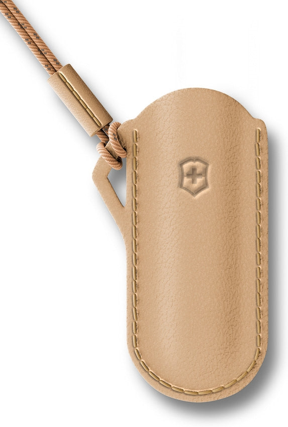 Victorinox Classic Pouch Wet Sand Leather One Piece Construction Attachment Clip 4067049 -Victorinox - Survivor Hand Precision Knives & Outdoor Gear Store