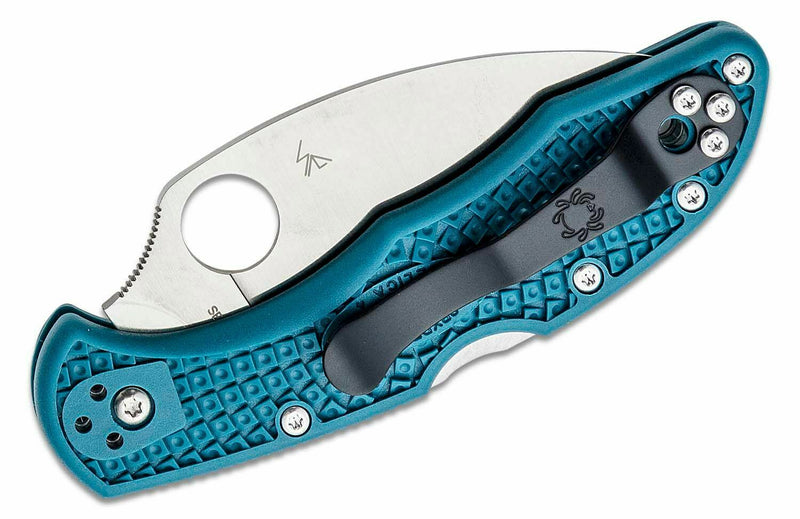 Spyderco Delica 4 Lockback Folding Knife 2.88" K390 Tool Steel Blade Blue FRN Handle 11FPWK390 -Spyderco - Survivor Hand Precision Knives & Outdoor Gear Store