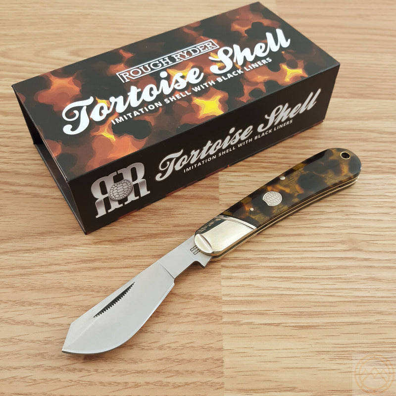 Rough Ryder Cotton Folding Knife 440B Steel Blade Imitation Tortoise Shell Handle 2437 -Rough Ryder - Survivor Hand Precision Knives & Outdoor Gear Store