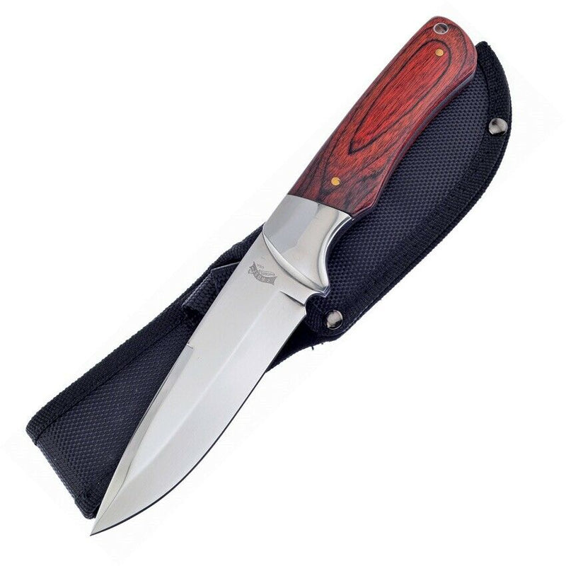 Frost Cutlery Fixed Knife 5" Stainless Steel Full Tang Blade Brown Pakkawood Handle C108PW -Frost Cutlery - Survivor Hand Precision Knives & Outdoor Gear Store