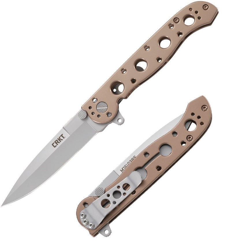 CRKT M16 03 Framelock Folding Knife 3.5" 12C27 Sandvik Steel Blade Stainless Steel Handle 03BS -CRKT - Survivor Hand Precision Knives & Outdoor Gear Store