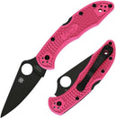 Spyderco Heals Delica Lockback Folding Knife 3" CPM S30V Steel Blade Pink FRN Handle 11FPPNS30VBK -Spyderco - Survivor Hand Precision Knives & Outdoor Gear Store