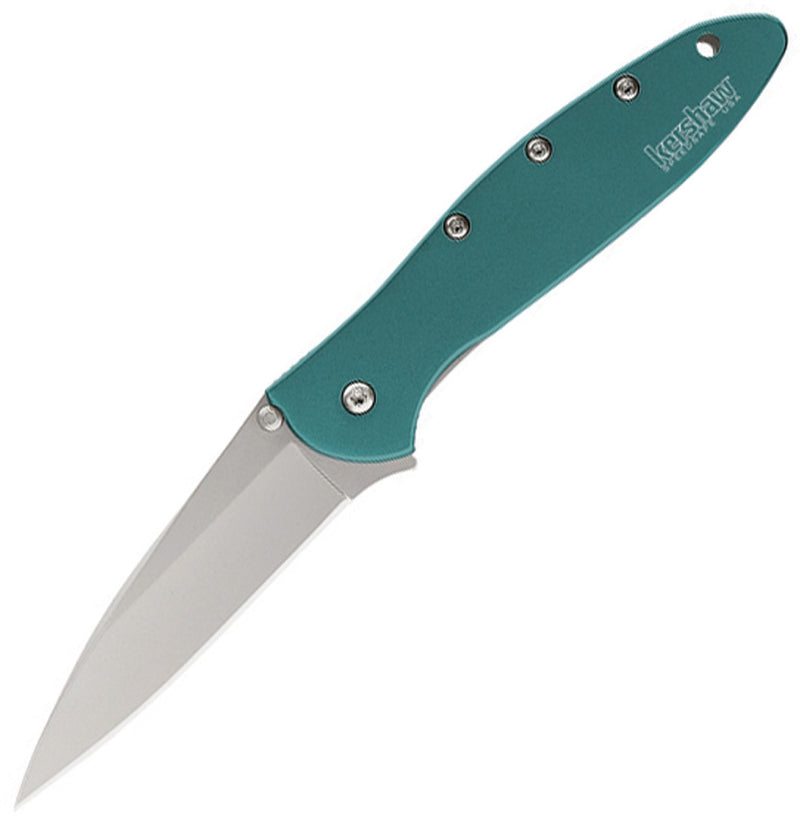 Kershaw Leek Linerlock Folding Knife 3" 14C28N Steel Blade Teal Anodized Aluminum Handle 1660TEAL -Kershaw - Survivor Hand Precision Knives & Outdoor Gear Store