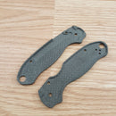 Flytanium Para3 Scales For The Spyderco Basket Weave Carbon Fiber Construction 570 -Flytanium - Survivor Hand Precision Knives & Outdoor Gear Store