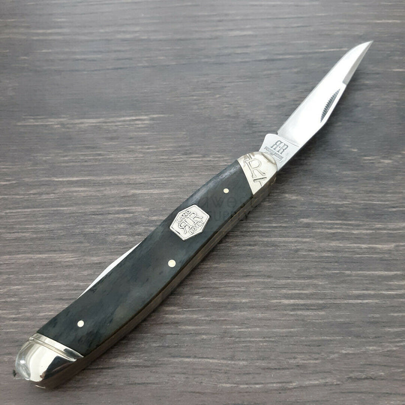 Rough Ryder Carnivore Jack Pocket Knife Stainless Steel Blades Black Smooth Bone Handle 2020 -Rough Ryder - Survivor Hand Precision Knives & Outdoor Gear Store