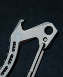 Bestech Knives Carabiner Gray Titanium One Piece Construction With Bottle Opener M15A -Bestech Knives - Survivor Hand Precision Knives & Outdoor Gear Store