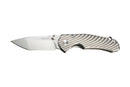RUIKE M671-TZ Folding Knife 2.75" 154CM Steel Blade Gray Sculped Titanium Handle EM671TZ -RUIKE - Survivor Hand Precision Knives & Outdoor Gear Store