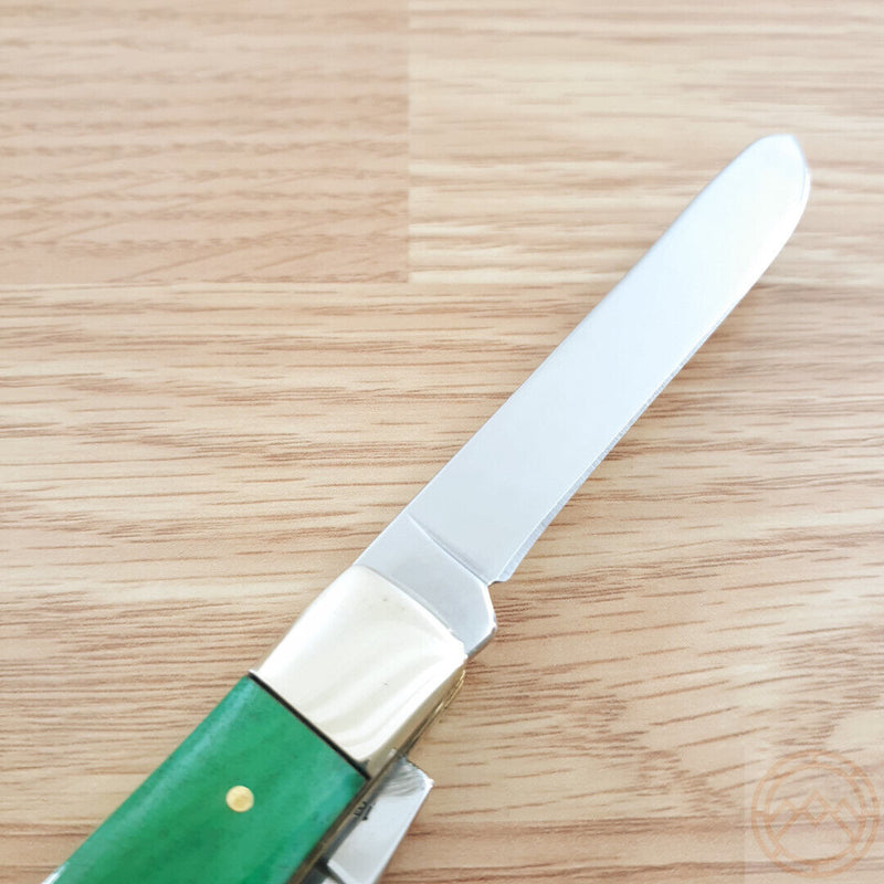 Frost Cutlery Trapper Pocket Knife Stainless Steel Blades Smooth Bone Handle 18812GSB -Frost Cutlery - Survivor Hand Precision Knives & Outdoor Gear Store