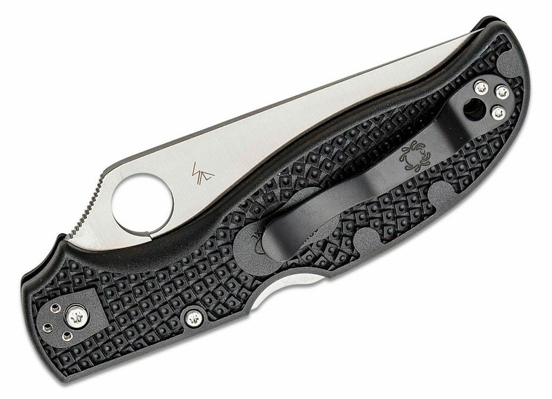 Spyderco Stretch 2 Xl Folding Knife 3.92" Serrated VG10 Steel Blade Black FRN Handle 258SBK -Spyderco - Survivor Hand Precision Knives & Outdoor Gear Store