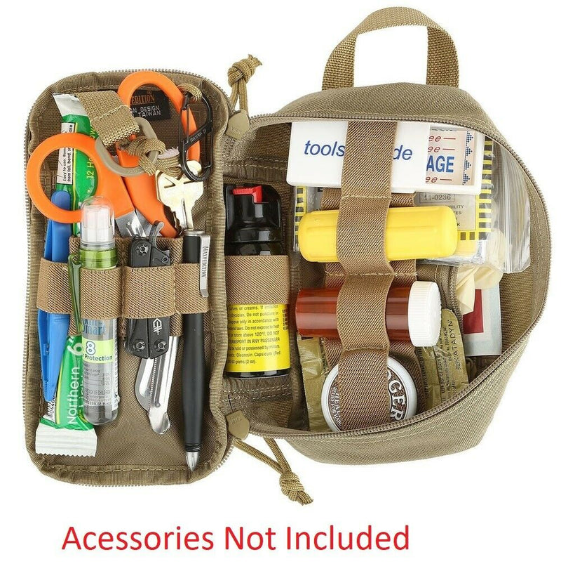 Maxpedition SKINNY Pocket Organizer Khaki 1050-Denier Nylon Construction PT1312K -Maxpedition - Survivor Hand Precision Knives & Outdoor Gear Store