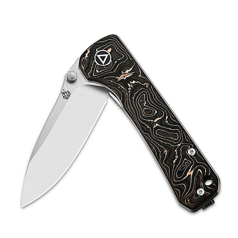 QSP Knife Folding Knife 3.25" S35VN Steel Blade Copper Foil Carbon Fiber Handle 131T -QSP Knife - Survivor Hand Precision Knives & Outdoor Gear Store