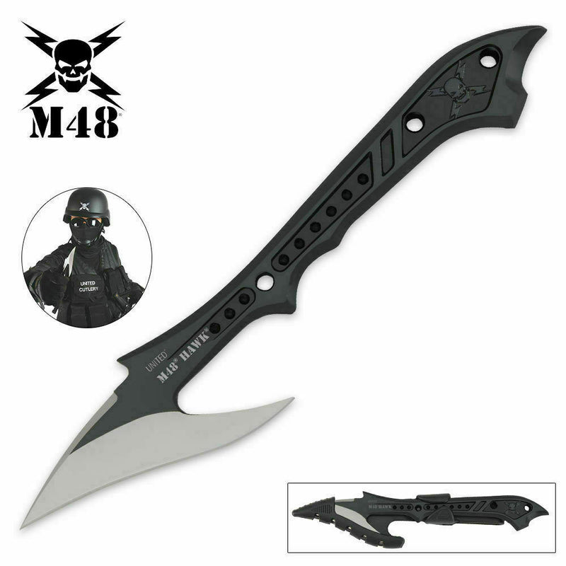 United Cutlery M48 Hawk Harpoon 3.75" One-Piece AUS-6 Stainless Construction 2971 -United Cutlery - Survivor Hand Precision Knives & Outdoor Gear Store