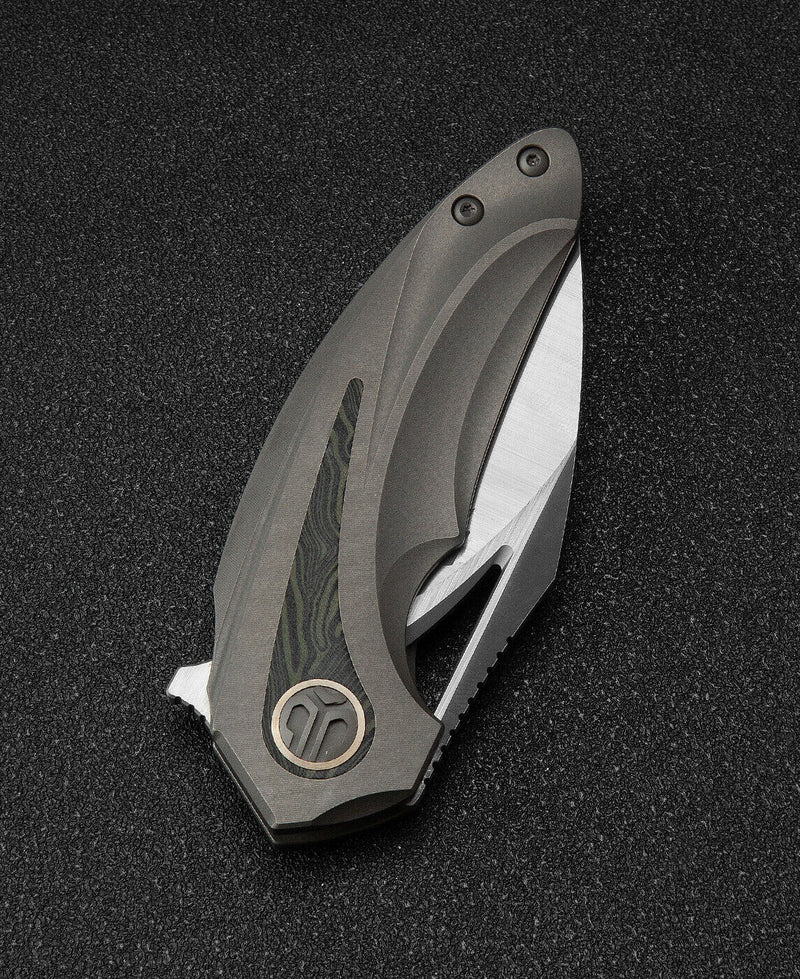 Bestech Knives Nuke Frame Folding Knife 2.63" M390 Steel Blade Titanium/G10 Handle T2107C -Bestech Knives - Survivor Hand Precision Knives & Outdoor Gear Store