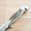 Frost Cutlery Fixed Knife 4" Stainless Steel Blade Stag Bone Resin/Nickel Silver Guard/Aluminum Pommel Handle W600SBR -Frost Cutlery - Survivor Hand Precision Knives & Outdoor Gear Store