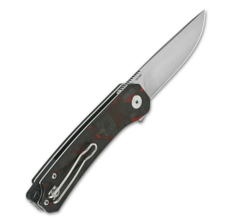 QSP Knife Osprey Linerlock Folding Knife 3.25" 14C28N Steel Blade G10/CF Handle 139D2 -QSP Knife - Survivor Hand Precision Knives & Outdoor Gear Store