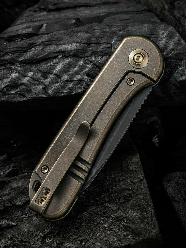 We Knife Co Elementum Folding Knife 3" CPM 20CV Steel Blade Titanium Handle 18062X4 -We Knife Co - Survivor Hand Precision Knives & Outdoor Gear Store