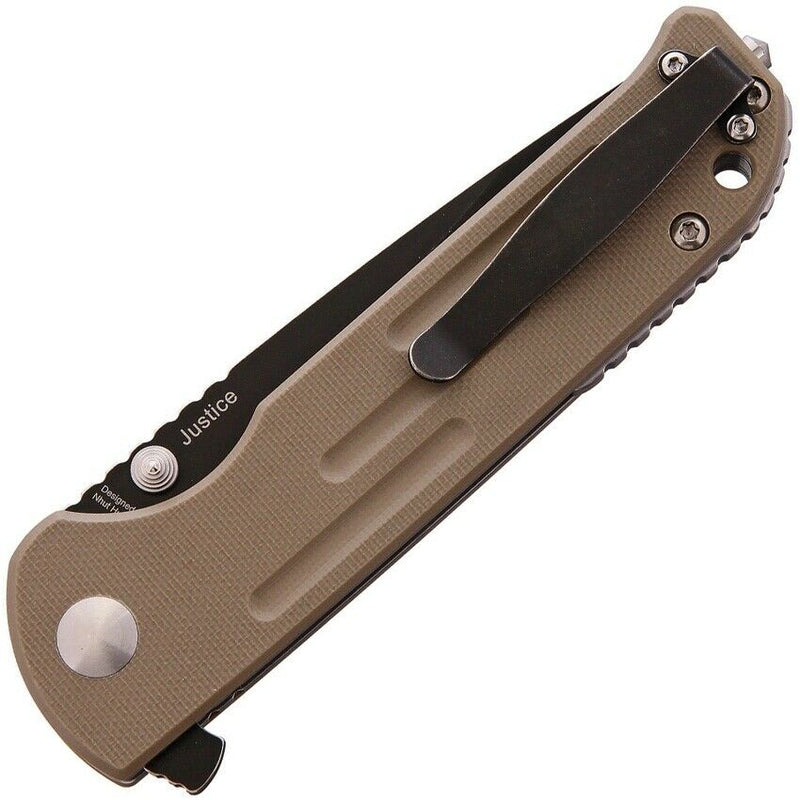 Kizer Cutlery Justice Liner Folding Knife 3.75" N690 Steel Blade Tan G10 Handle KIV4543N2 -Kizer Cutlery - Survivor Hand Precision Knives & Outdoor Gear Store