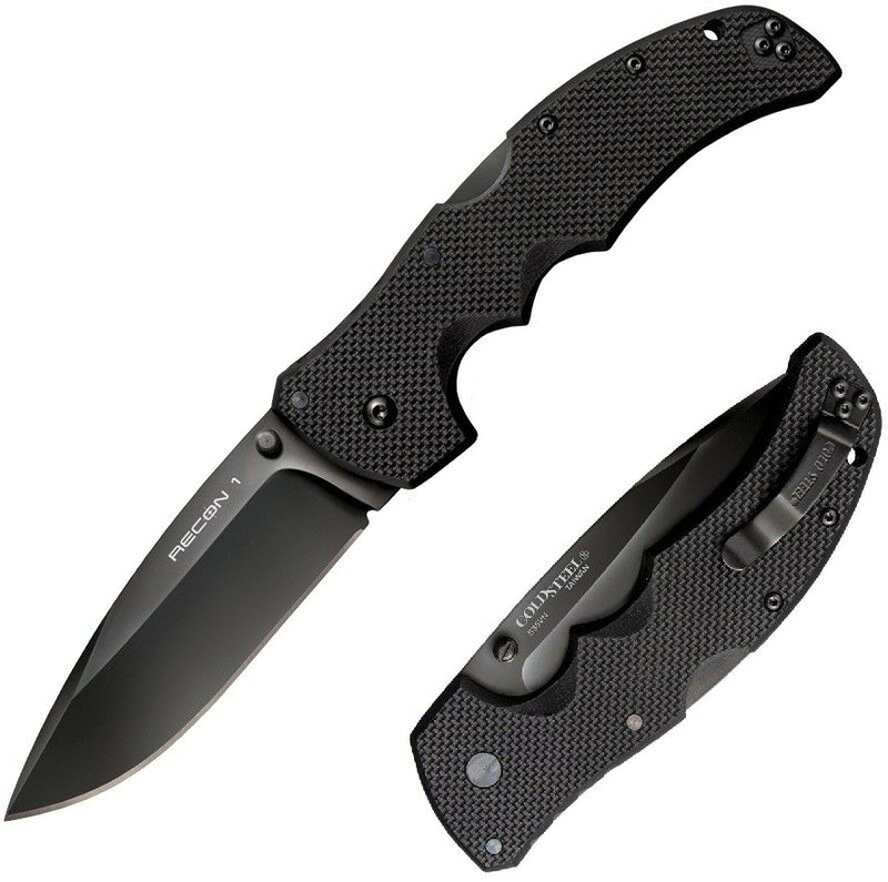 Cold Steel Recon 1 Lockback Folding Knife 4" CPM S35VN Steel Blade G10 Handle 27BS -Cold Steel - Survivor Hand Precision Knives & Outdoor Gear Store