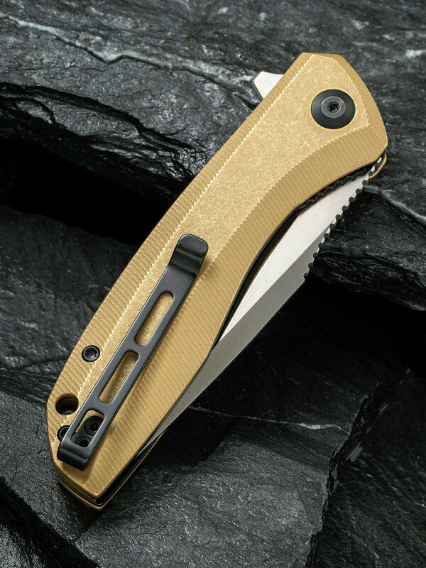 Civivi Baklash Linerlock Folding Knife 3.5" 154CM Steel Blade Brass Handle C801J -Civivi - Survivor Hand Precision Knives & Outdoor Gear Store