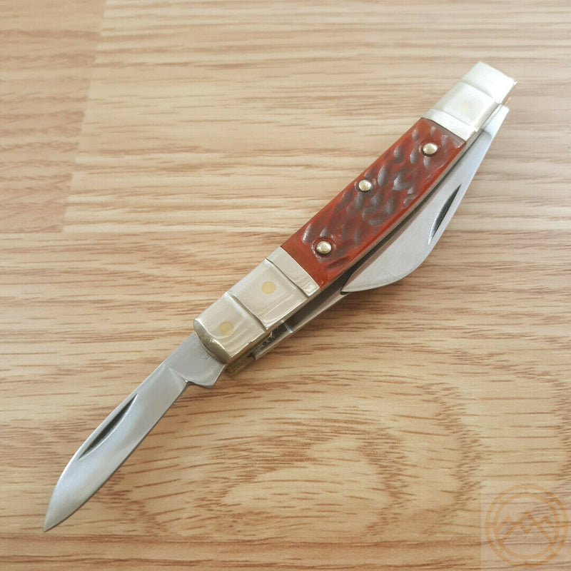 Hen & Rooster Congress Pocket Knife Stainless Steel Blades Pick Bone Handle 324CORPB -Hen & Rooster - Survivor Hand Precision Knives & Outdoor Gear Store