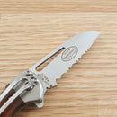 Myerchin Generation 2 Crew Pro Folding Knife 2.5" Stainless Steel Blade Wood/Stainless Handle WF377P -Myerchin - Survivor Hand Precision Knives & Outdoor Gear Store