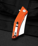 Bestech Knives Cubis Linerlock Folding Knife 3.13" D2 Tool Steel Blade Orange G10 Handle KG42D -Bestech Knives - Survivor Hand Precision Knives & Outdoor Gear Store