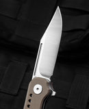 Bestech Knives Syntax Liner Folding Knife 2.88" 154CM Steel Blade Beige G10 Handle KG41B -Bestech Knives - Survivor Hand Precision Knives & Outdoor Gear Store