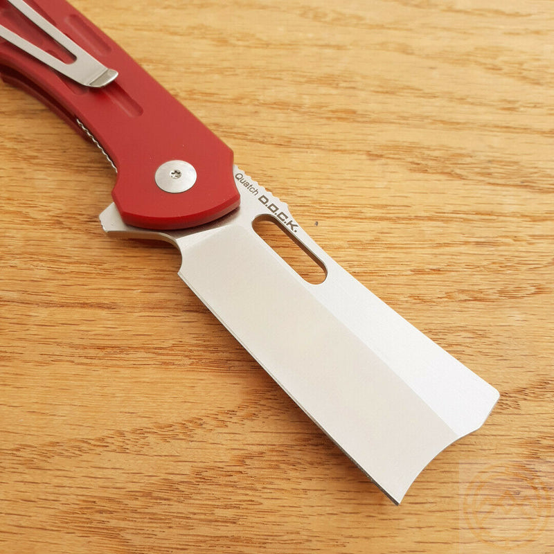 Kizer Cutlery Quatch Folding Knife 3" N690 Steel Blade Red Micarta Handle V3574N2 -Kizer Cutlery - Survivor Hand Precision Knives & Outdoor Gear Store