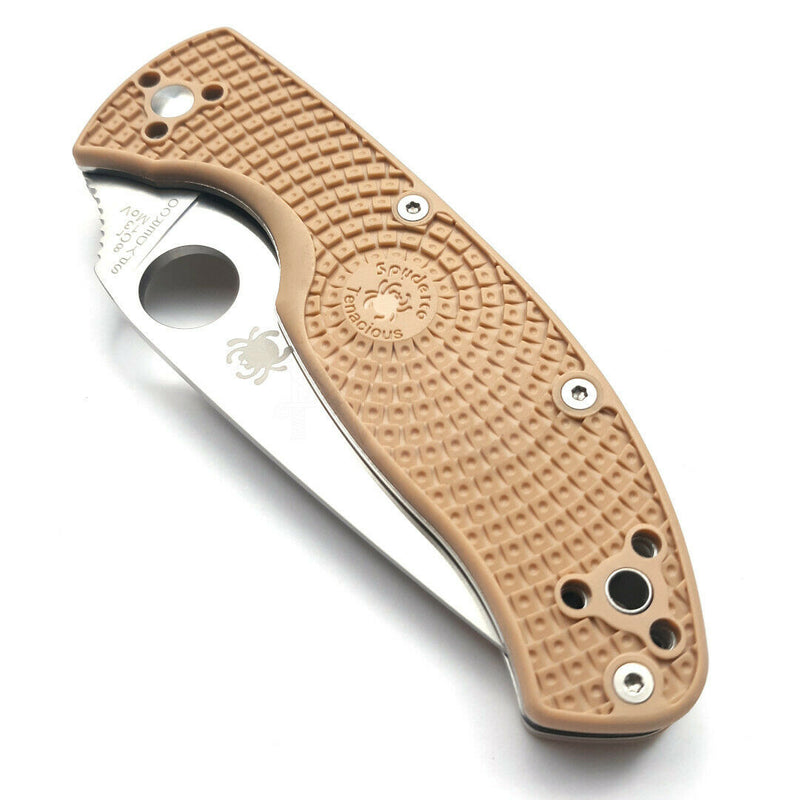 Spyderco Tenacious Linerlock Folding Knife 3.38" 8Cr13MoV Steel Blade FRN Handle 122PSTN -Spyderco - Survivor Hand Precision Knives & Outdoor Gear Store