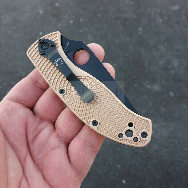 Spyderco Tenacious LWT Tan Folding Knife 3.38" 8Cr13MoV Steel Blade FRN Handle 122PTNBK -Spyderco - Survivor Hand Precision Knives & Outdoor Gear Store