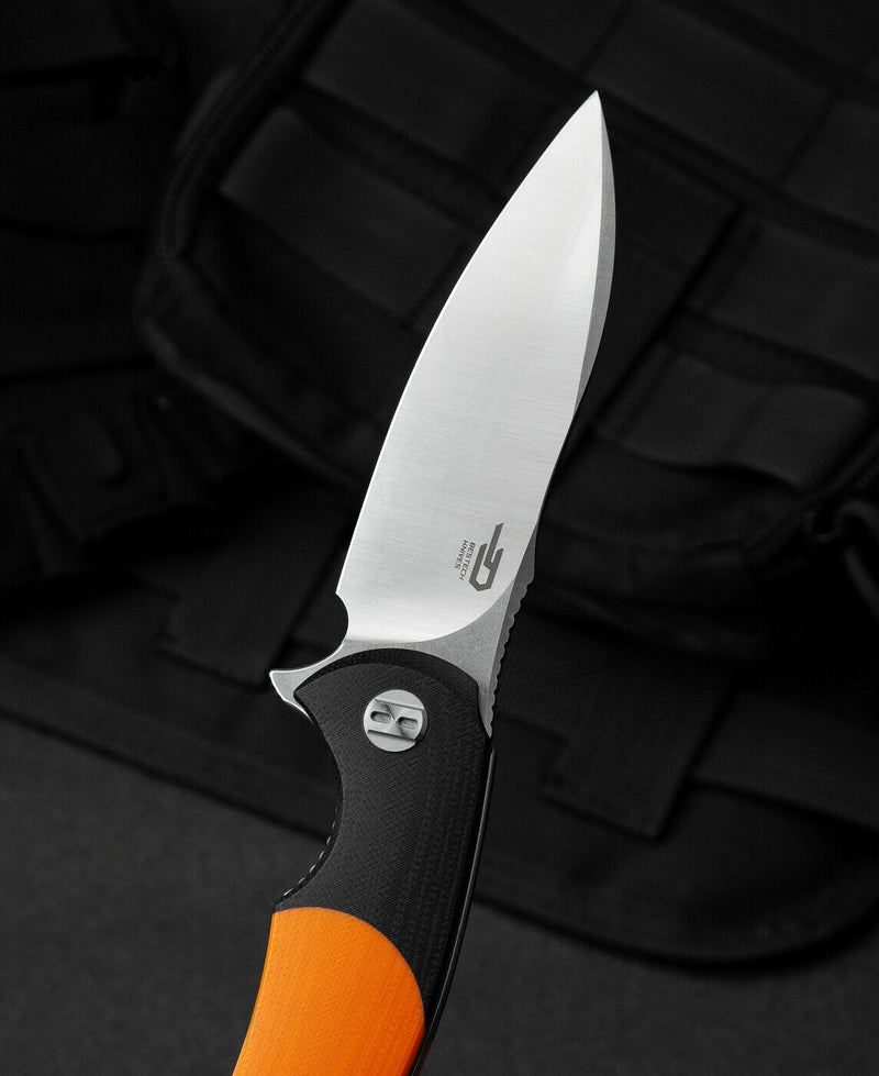 Bestech Knives Penguin Liner Folding Knife 3.63" D2 Tool Steel Blade Black / Orange G10 Handle G32C -Bestech Knives - Survivor Hand Precision Knives & Outdoor Gear Store